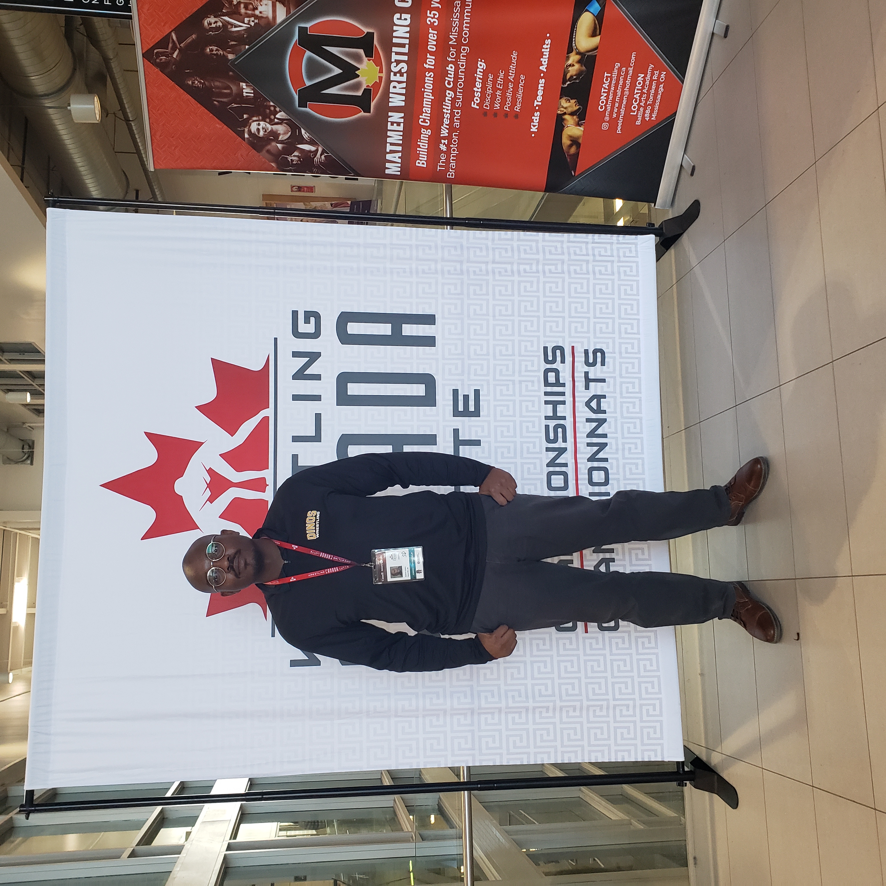 Baldwin Asala at the Wrestling Canada national championships