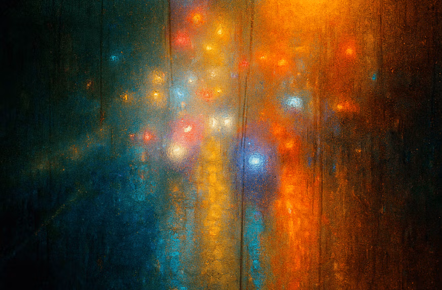 Abstract image evoking sensory overload and emotional filtering, symbolizing ADHD and cognitive loops.