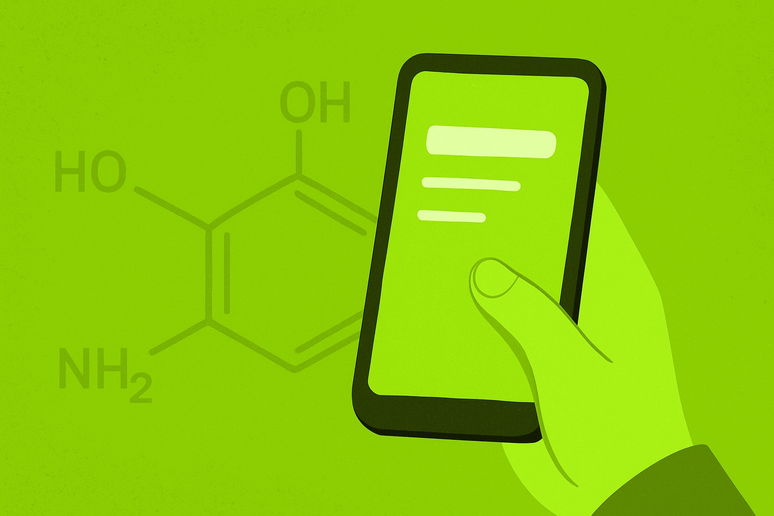 Flat-style illustration of a hand scrolling a digital device, representing dopamine-driven distraction patterns in ShiftGrit’s Calgary & Edmonton therapy blog.