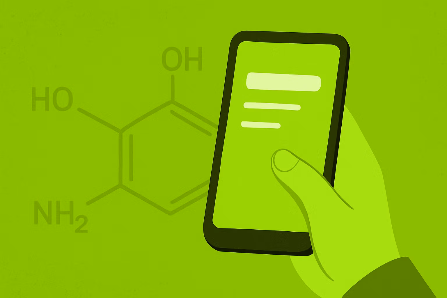 Flat-style illustration of a hand scrolling a digital device, representing dopamine-driven distraction patterns in ShiftGrit’s Calgary & Edmonton therapy blog.