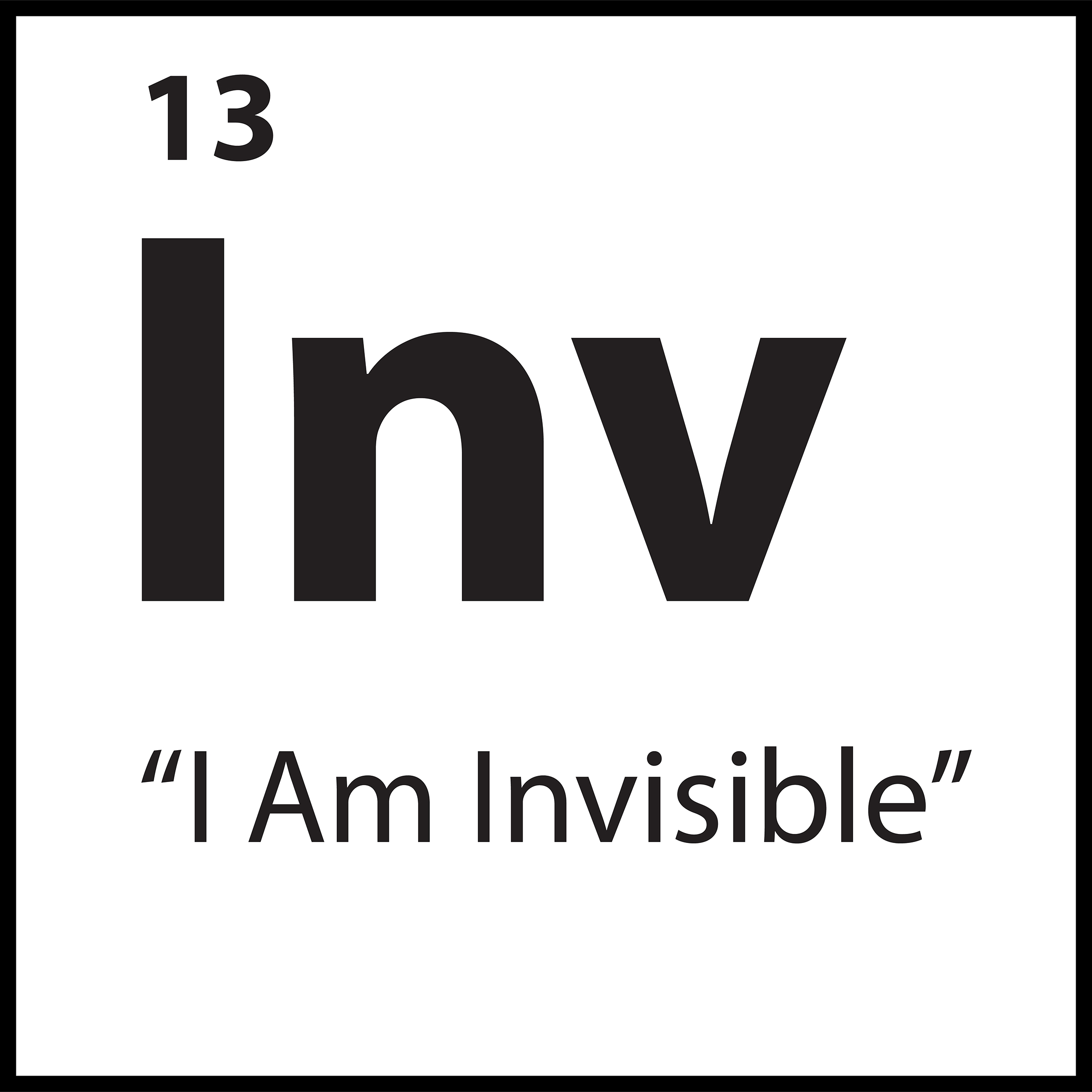 Core Belief Inv – “I Am Invisible” – ShiftGrit Periodic Table of Limiting Beliefs