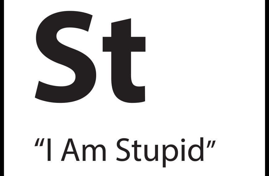 Core Belief St – “I Am Stupid” – ShiftGrit Periodic Table of Limiting Beliefs