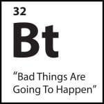 Minimalist black-and-white image representing hypervigilance and anticipatory fear for the belief “Bad Things Are Going To Happen.”