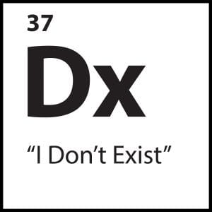 Black-and-white graphic representing the core belief “I Don’t Exist,” symbolizing emotional numbness and dissociation.