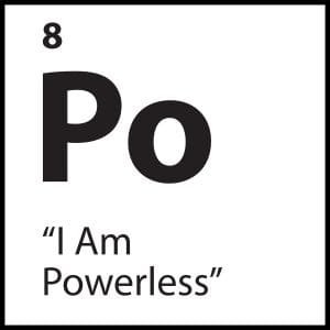 Visual belief card labelled “I Am Powerless” — part of ShiftGrit’s limiting belief schema.