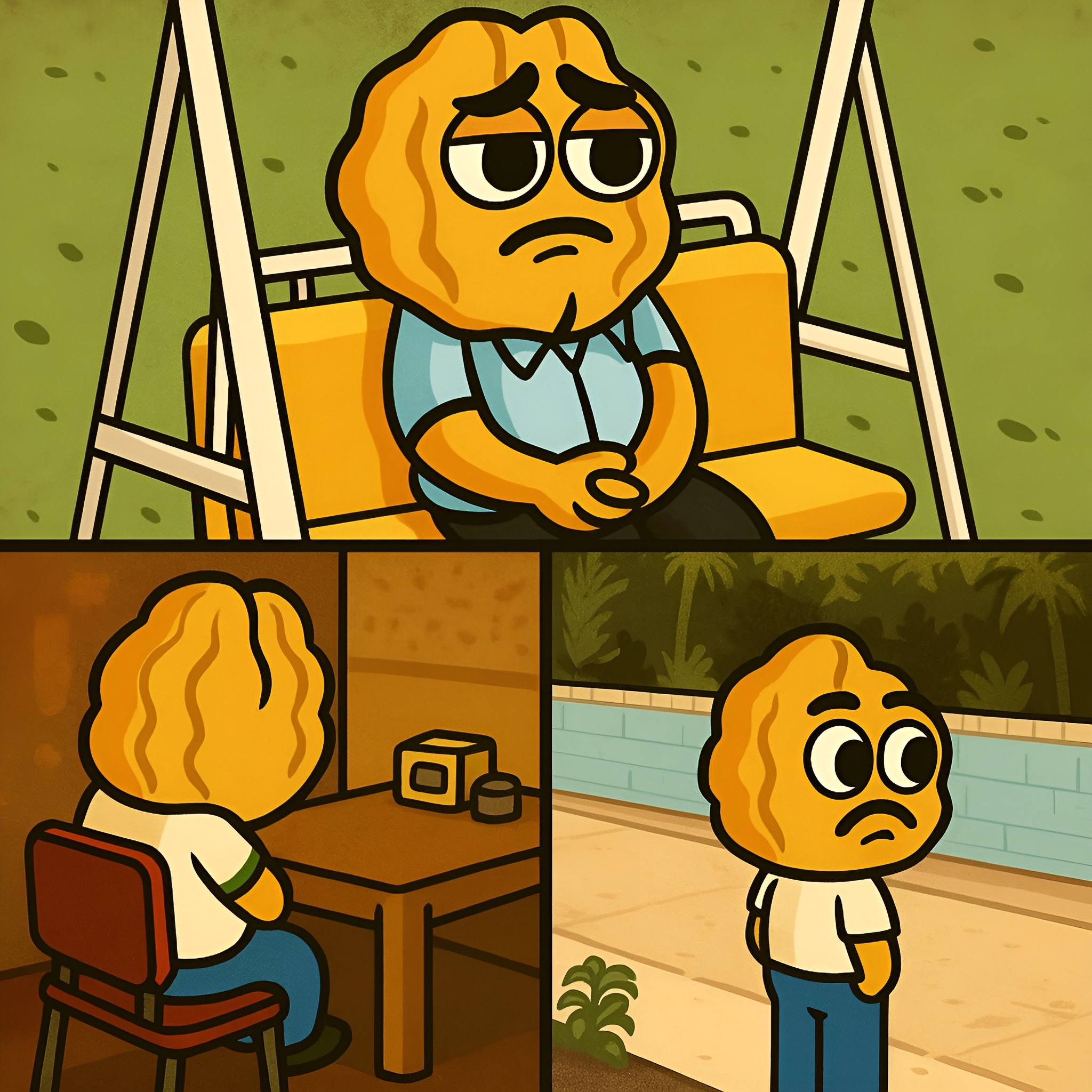 Meme-style illustration of Walnut Brain representing a Pattern Loop in ShiftGrit Therapy.