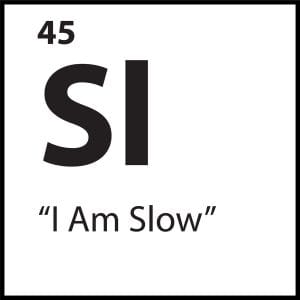 "Sl — I Am Slow" belief tile from the ShiftGrit Pattern Library. A performance-based identity distortion addressed in identity-level therapy.