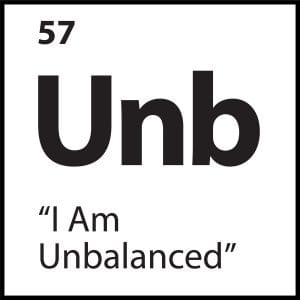 Core belief tile “I Am Unbalanced” with Unb symbol in bold