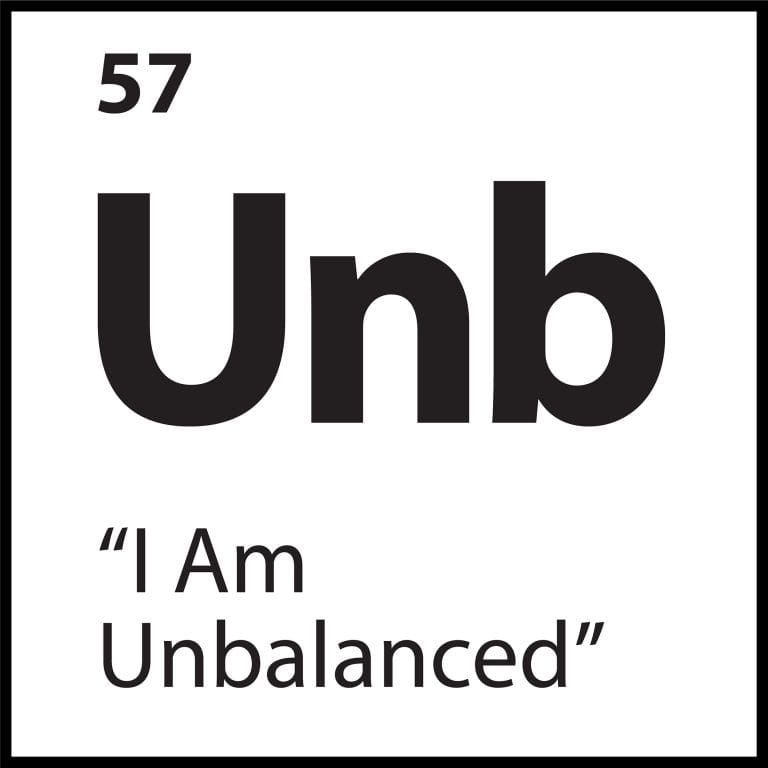 Core belief tile “I Am Unbalanced” with Unb symbol in bold