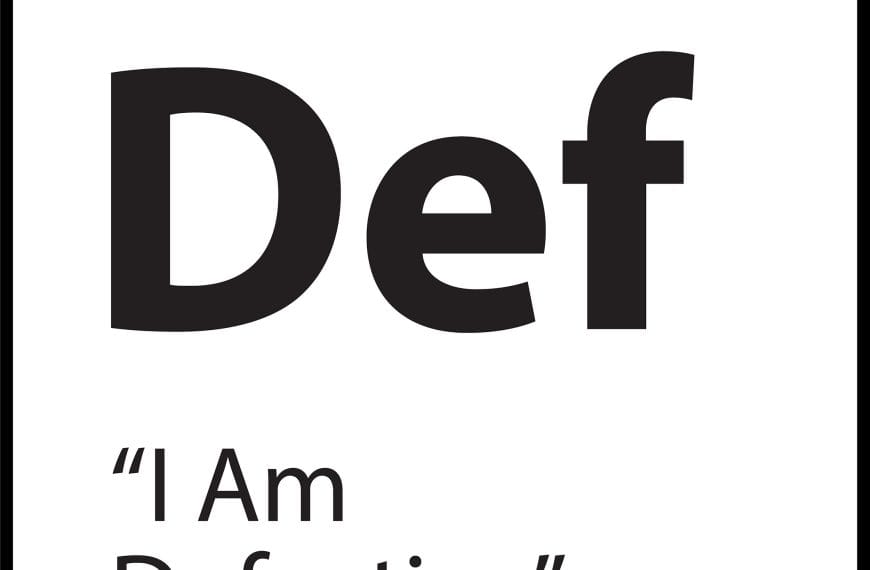 Belief tile reading “I Am Defective” with the symbol Def – part of ShiftGrit’s 77-pattern core belief system.