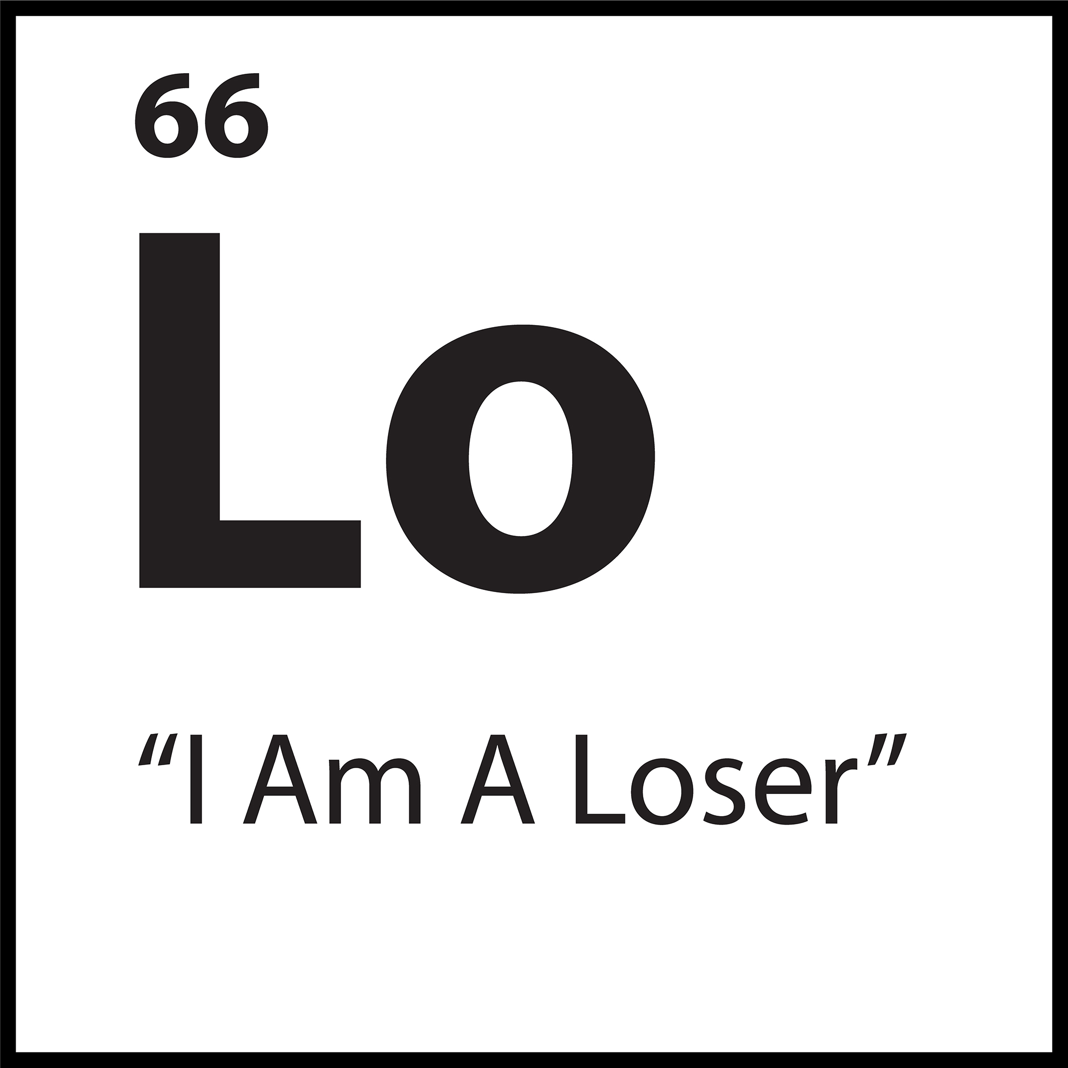 Core belief tile reading “I Am A Loser” with symbol “Lo” from ShiftGrit’s identity-level therapy belief system