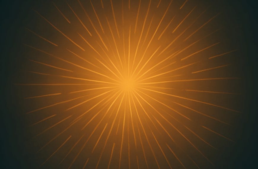 Abstract golden-yellow radiating pattern representing burnout and recovery through therapy.