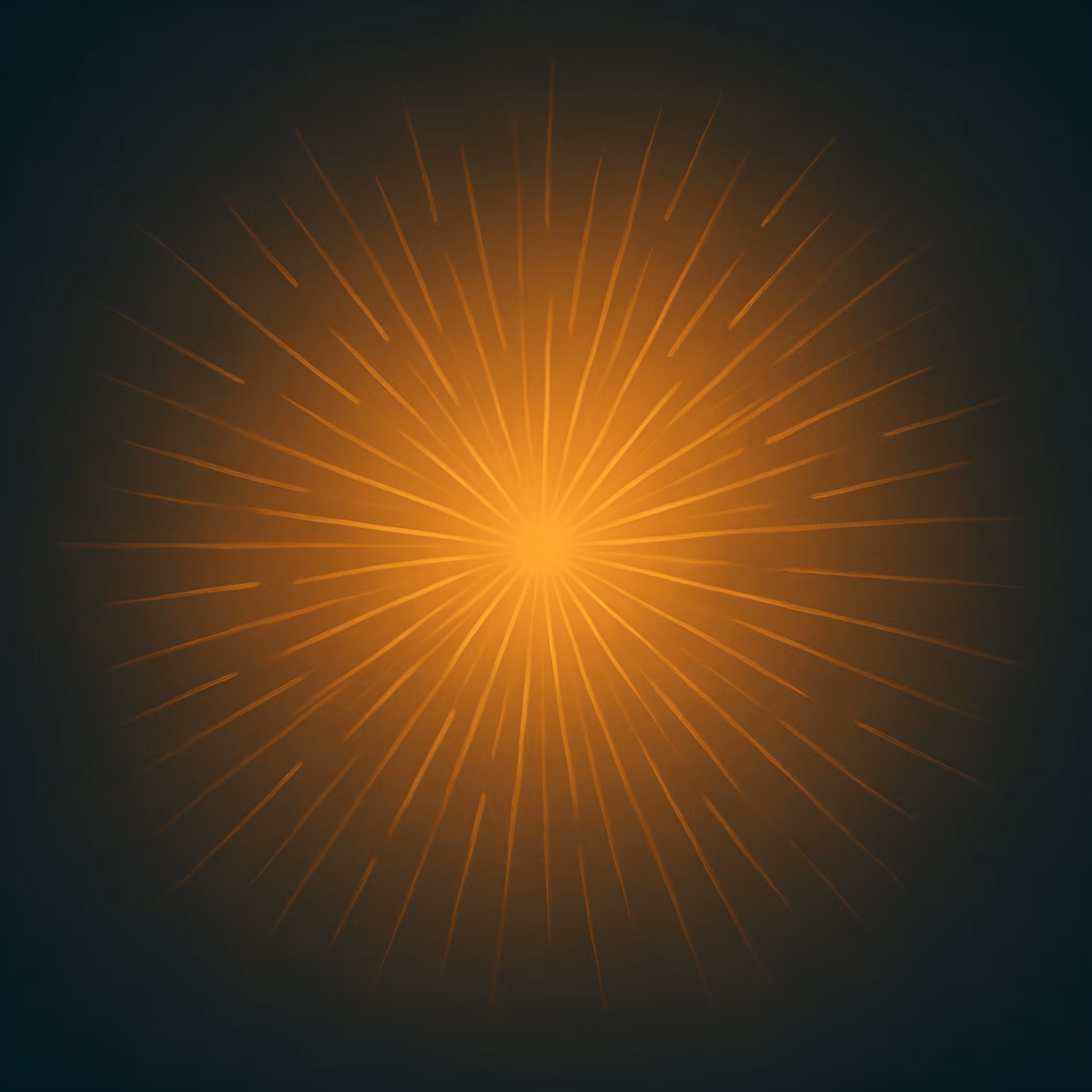 Abstract golden-yellow radiating pattern representing burnout and recovery through therapy.