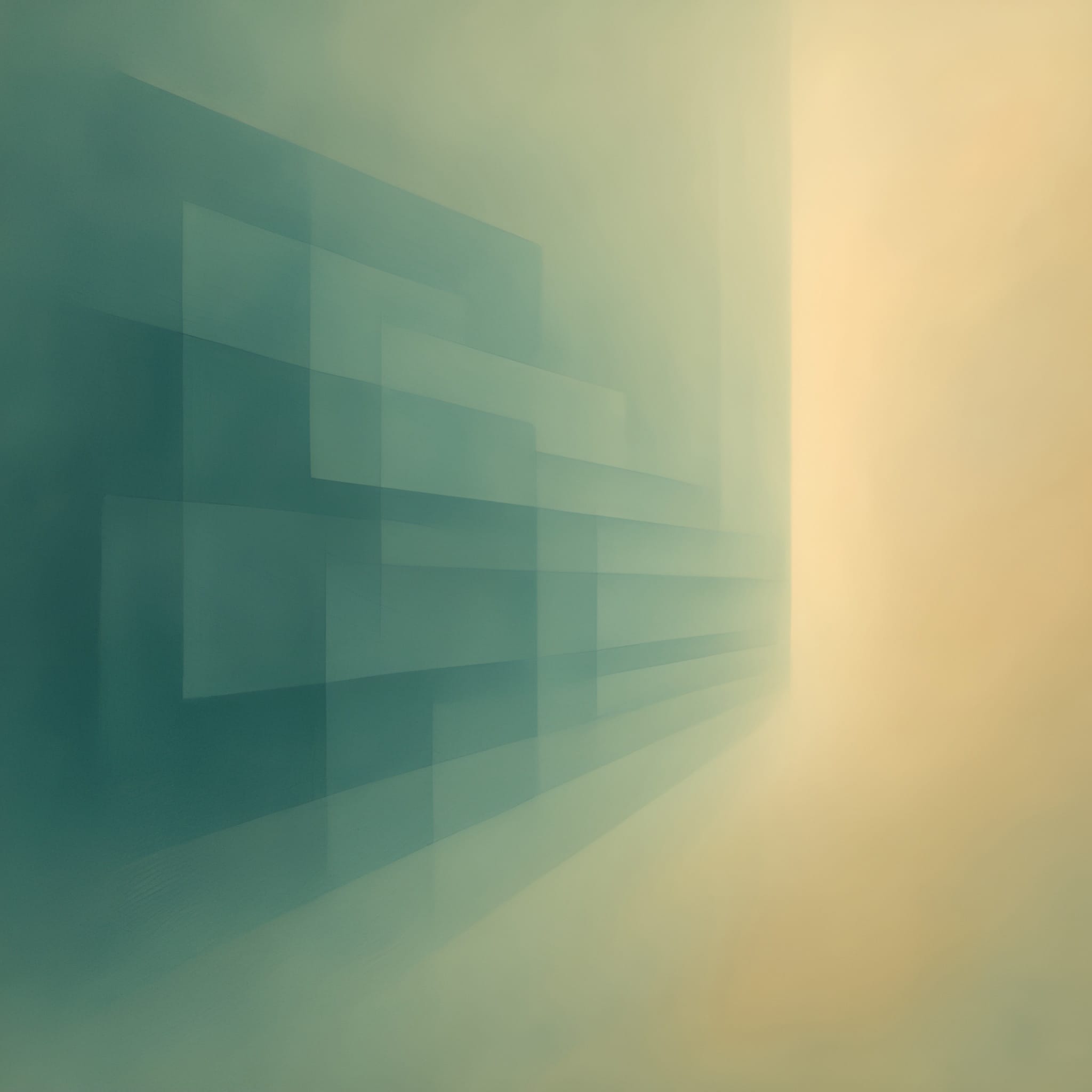 Abstract teal and orange painting representing ADHD executive function loops in Calgary’s high-demand environment.