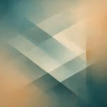 Abstract artwork of layered translucent planes in teal and sand tones, symbolizing ADHD executive function pressure in high-demand Calgary workplaces.