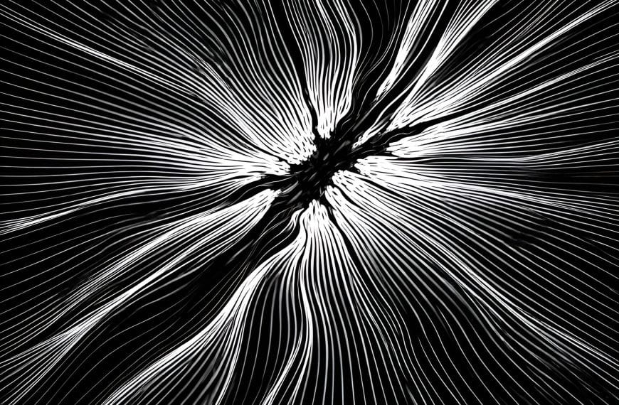 Abstract black-and-white contour pattern symbolizing internal pressure and emotional escalation associated with chronic anger.