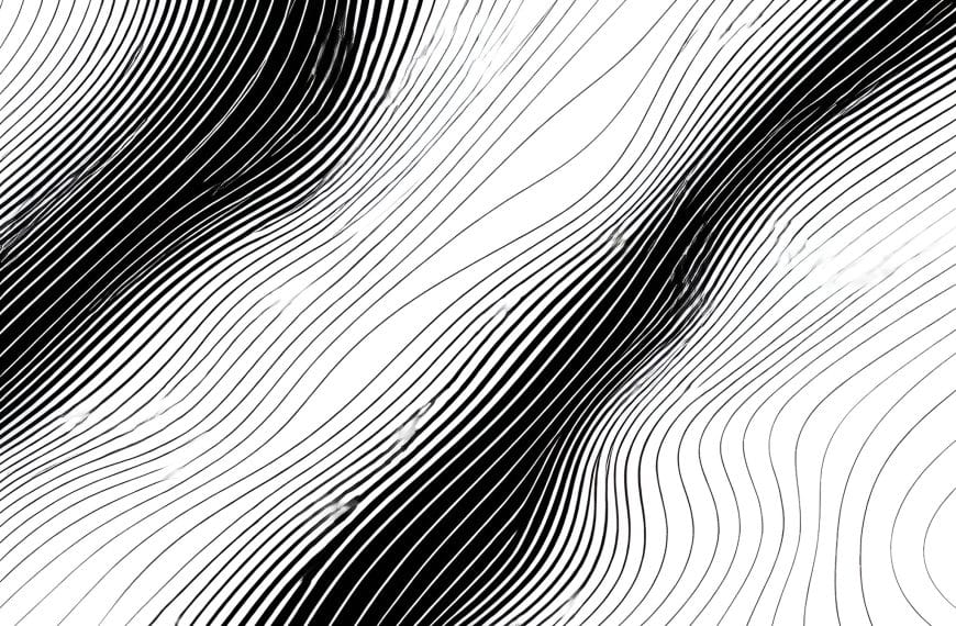 Abstract black-and-white contour lines flowing in parallel without merging, symbolizing emotional distance and muted intimacy.