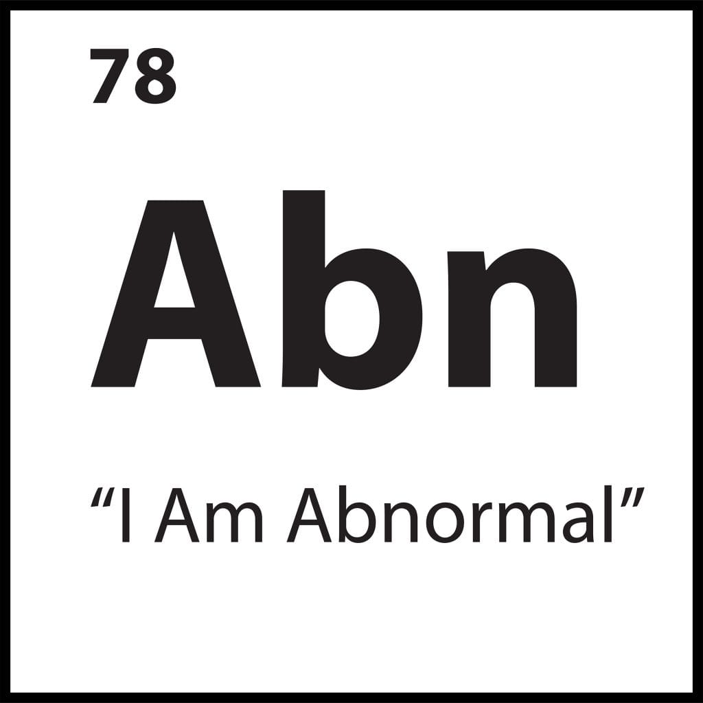Limiting belief tile Abn representing I Am Abnormal in the ShiftGrit Periodic Table of Limiting Beliefs.