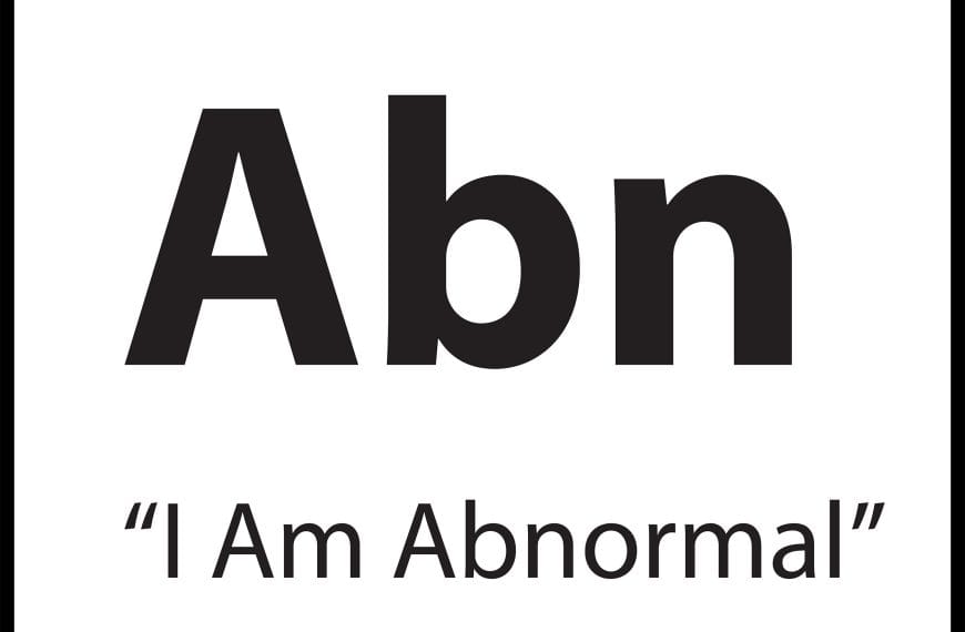 Limiting belief tile Abn representing I Am Abnormal in the ShiftGrit Periodic Table of Limiting Beliefs.