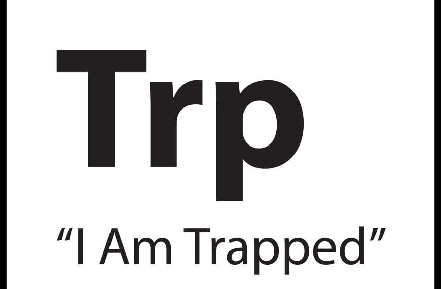 Limiting belief tile Trp representing I Am Trapped in the ShiftGrit Periodic Table of Limiting Beliefs.
