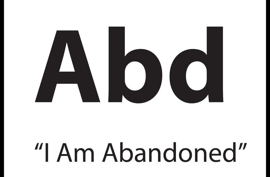 Limiting belief tile Abd representing I Am Abandoned in the ShiftGrit Periodic Table of Limiting Beliefs.
