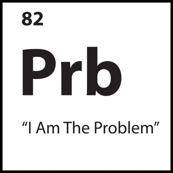 Limiting belief tile Prb representing I Am The Problem in the ShiftGrit Periodic Table of Limiting Beliefs.