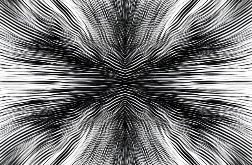 Abstract representation of inner tension and external calm related to conflict avoidance.