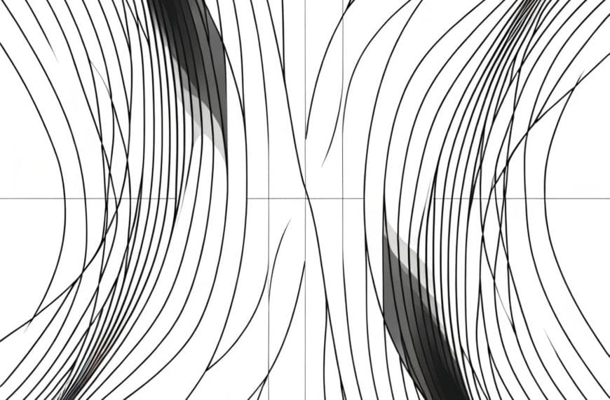 Abstract image of intersecting lines and unstable flows symbolizing emotional intensity.