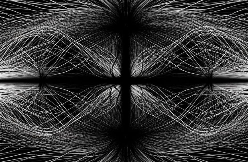 An abstract monochrome image displaying converging and diverging lines symbolizing the tension between desiring closeness and maintaining self-protection.