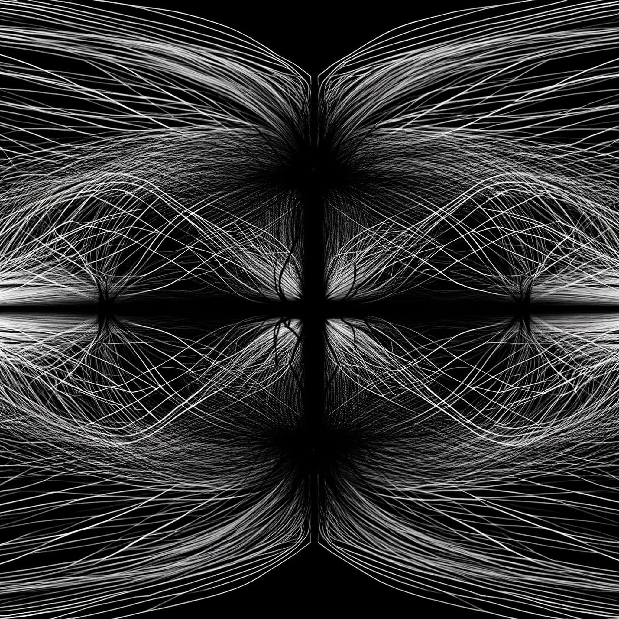 An abstract monochrome image displaying converging and diverging lines symbolizing the tension between desiring closeness and maintaining self-protection.