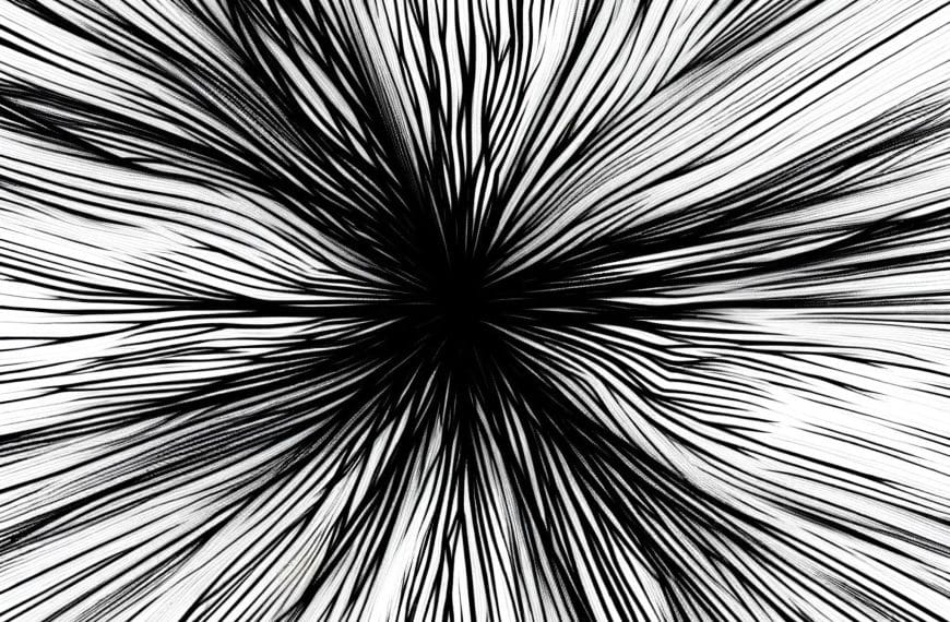 Abstract image of dense, twisted lines converging towards a focal point, symbolizing tension and conflict in authority.