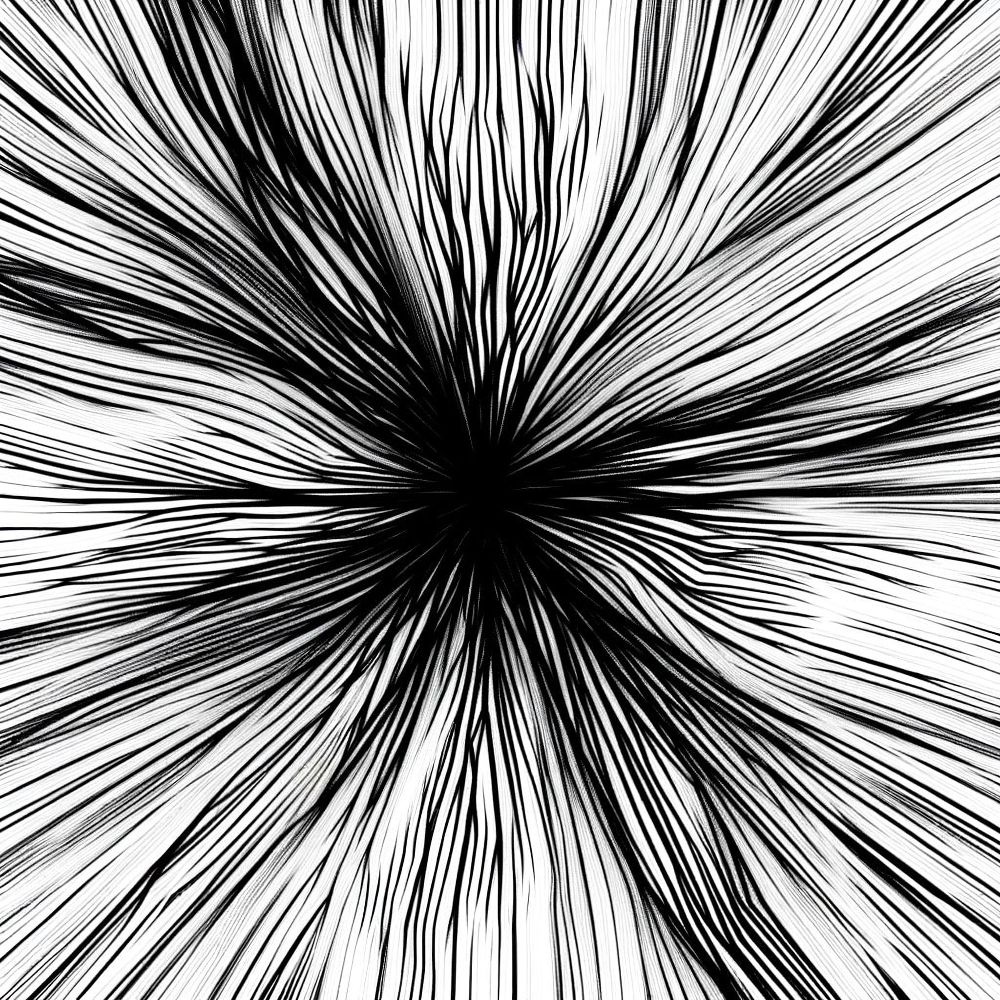 Abstract image of dense, twisted lines converging towards a focal point, symbolizing tension and conflict in authority.
