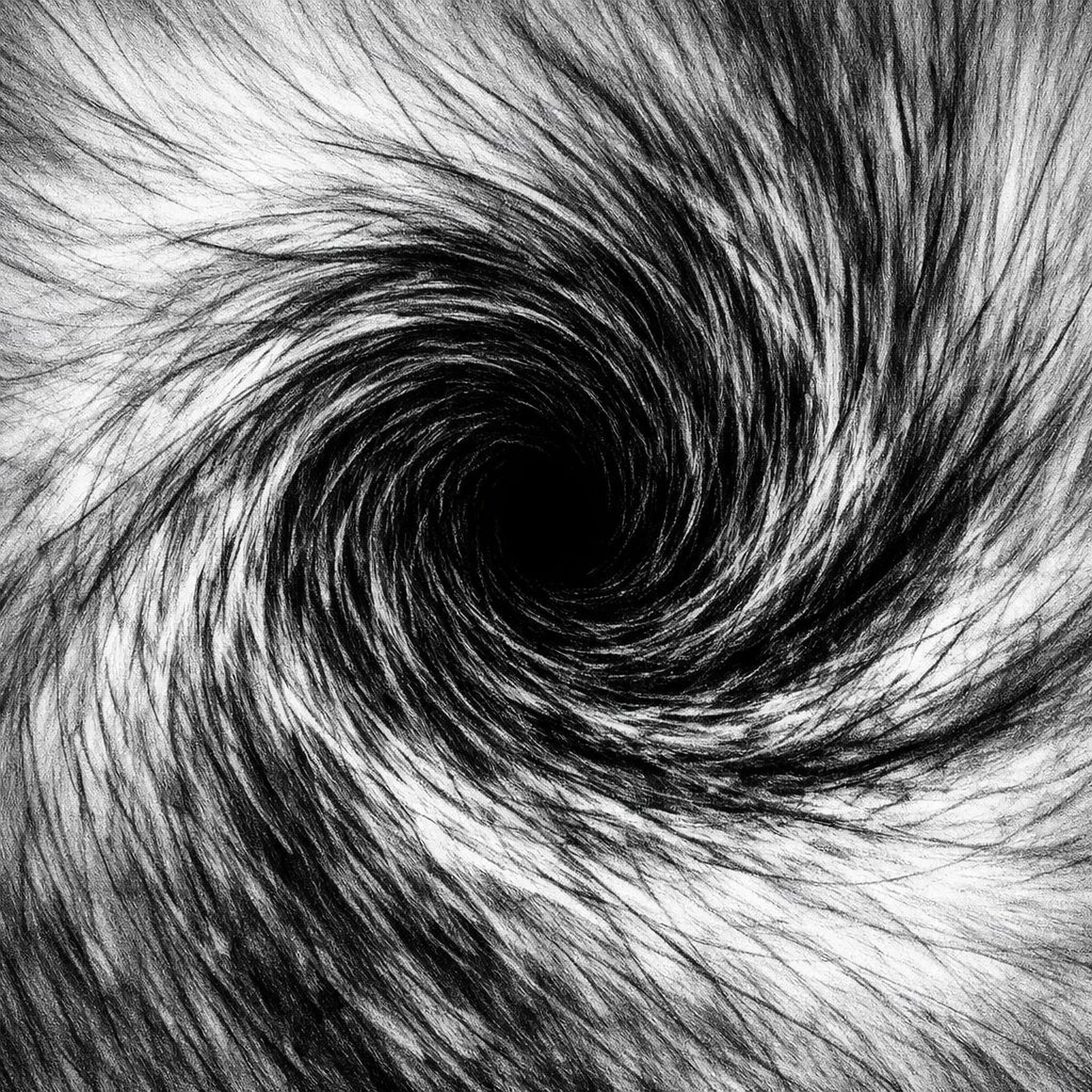 Abstract image illustrating identity collapse associated with a partner's affair, with converging lines and a central vortex.