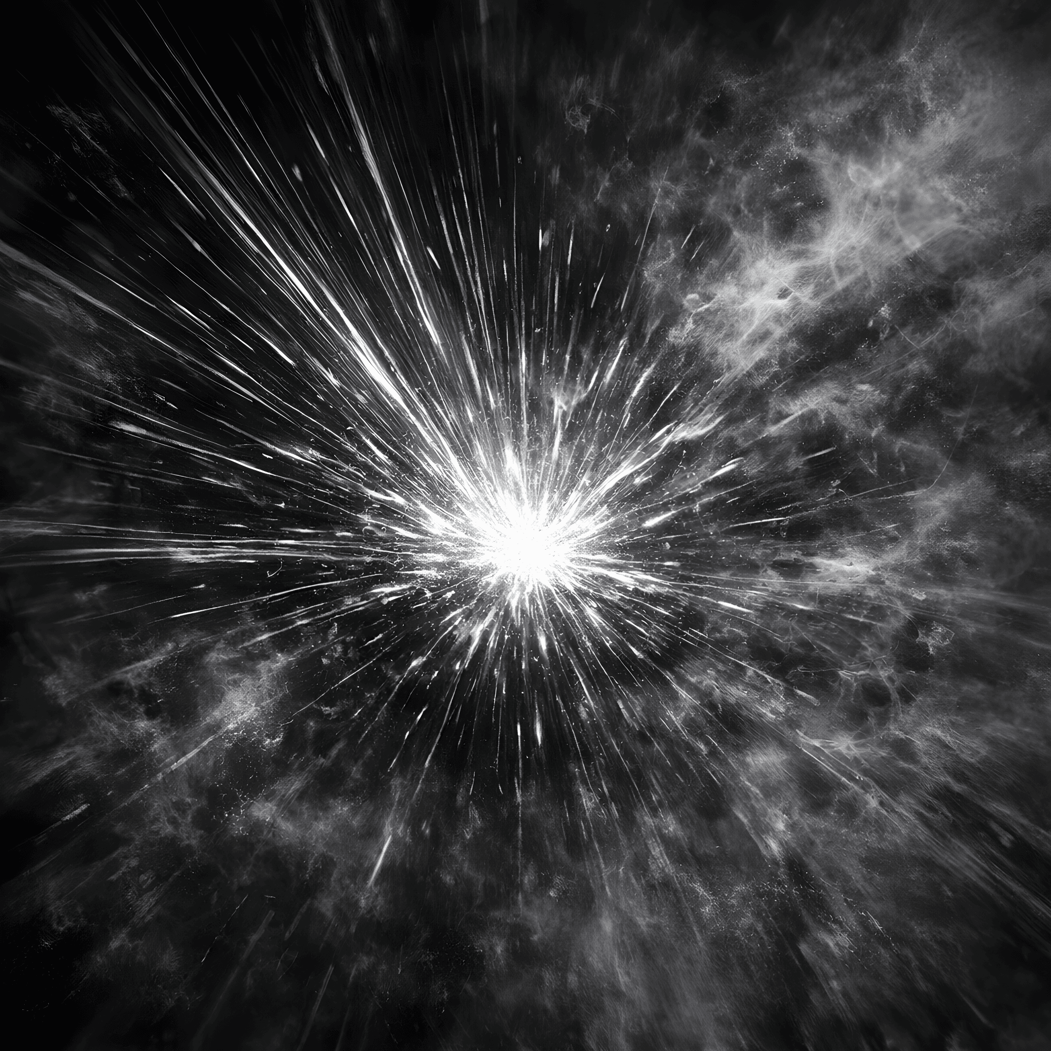 Starting Strong, Struggling to Sustain - ShiftGrit Pattern Library Abstract visual illustration of a central burst of radiating lines that weaken into diffuse patterns, representing the ADHD task sustainment challenge.